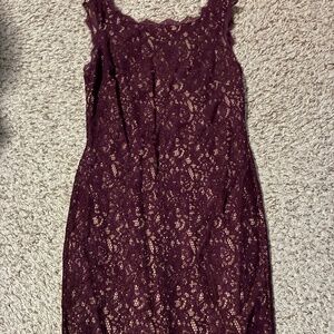Adrianna Papell lace overlay dress, size 6
